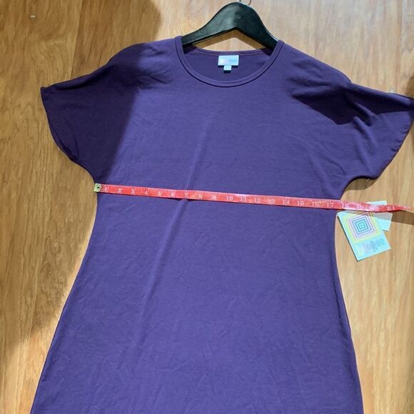 LuLaRoe Dress Purple Size Small Woman’s Maxi Short Sleeve Polyester Spandex New - Picture 8 of 8